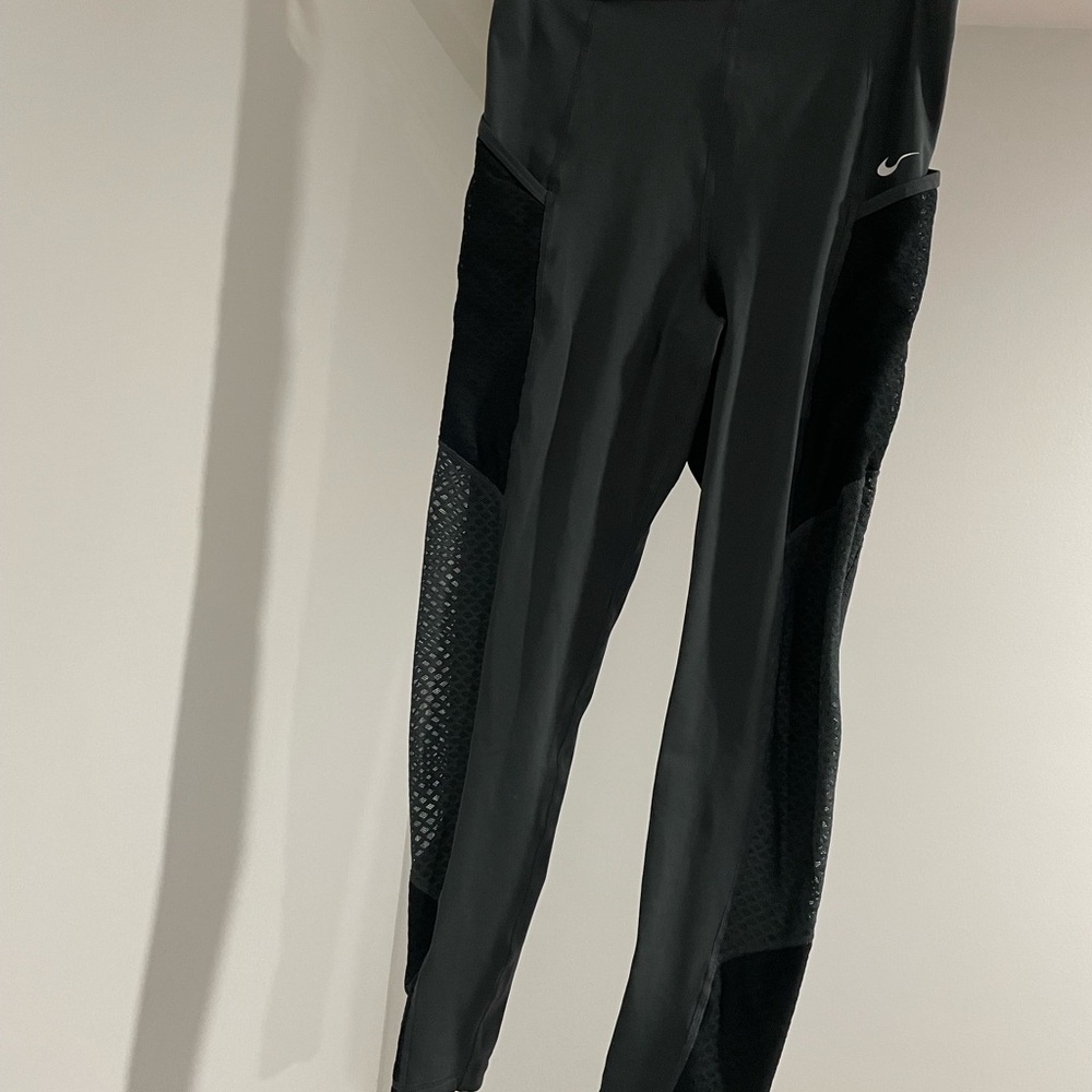 Nike Black Performance Leggings with Tapered Design